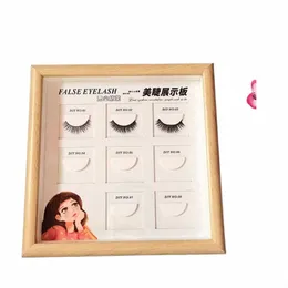 False Eyel Display Board Eyeles Try Effect Exhibit Hilfswerkzeug Assistor Magnet False Eyel Display Rack u1gL #