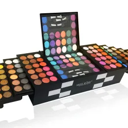 Sets Miss Rose Professional 142 Color Eyeshadow Pallete Blush Cosmetic Foundation Face Powder Makeup Sets Eye Shadows Palette