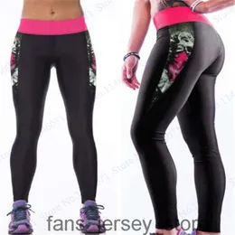 Sömlösa yogaträkter Tryck upp leggings för kvinnor sport fitness legging hög midja squat proof sport tight träning leggins 52