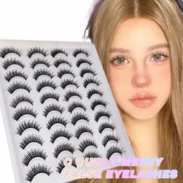 Devoservice New Russian Strip Les 20 pares Fluffy Mink Les Thick Lg 3D False Eyeles Reutilizáveis Eyel Makeup Tools e5qR #