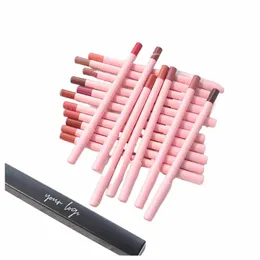 lip Liner Pink Pencil Custom Logo 18 Colors Precise Lg Lasting Matte Creamy Pigment Cruelty Free Makeup Pigment Nude Shades b5YD#