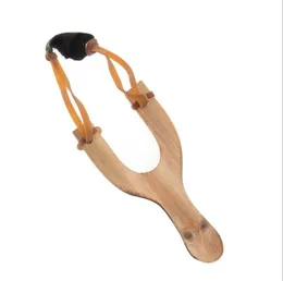Trämaterial slingshot roliga leksaker jaktsträng barn katapult traditionell intressant gummi da097 rekvisita toppkvalitet utomhus wcfbj
