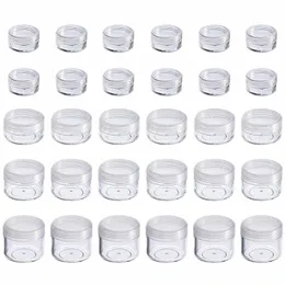 150 stücke Leere 2g 3g 5g 10g 15g 20g Plastikglas Probe Flasche Lidschatten creme Make-Up Kosmetische Töpfe Lippenbalsam Ctainer Aufbewahrungsbox k9Di #