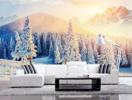 Wallpapers bela paisagem papel de parede po para meninas sala de estar quarto personalizado 3d mural estereoscópico