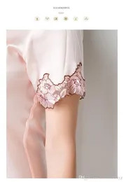 Summer Sleepwear New Women Spaghetti Strap Nightdress Sexy Lace Trim Silk Silk Skirt Dear Daily Daily Female Lingerie 08