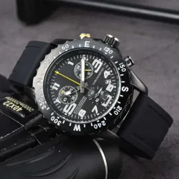 2024 Nya Bentl Britlin Mens Watch Quartz Luxury Navitimer B01 Dial Brand Chronograph Belt High Quality Rubber Watch Band Wristwatch 01 347