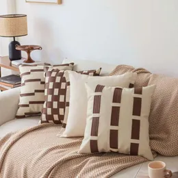 Kissenbezug Mode Kunst Geometrie Europäischen Amerikanischen Stil Einfache Mischfarben Schlafzimmer Bett Sofa Kissen Hause Dekoration