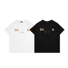 Designer Men's Fashion Luxury T-shirt Top Women's Casual Letter Top White Black Letter Trendy Short Sleeve