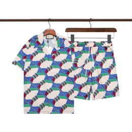 Sommer Designer Bowling Shirts Board Strand Shorts 2 Stück Sets Männer Casual Hawaii Hemd Schnell Trocknende Bademode Hosen M-3XL 88888