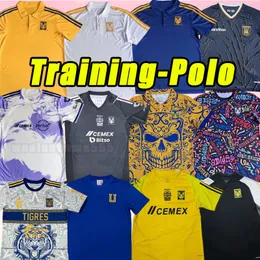 Träning Tigres Uanl 23 24 Soccer Jerseys Training Polo Nahuel Guzman Carlos Rodriguez Miguel Ortega Arturo Delgado Samir Diego Reyes Eduardo Terero Jesus Angulo