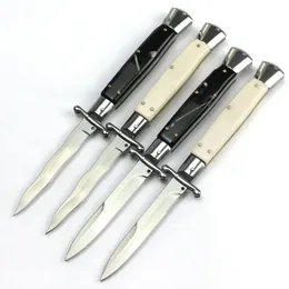 4Models 10 '' Stiletto Mafia Otomatik Knife 440C Blade Reçine Kulplar Cep Bıçakları EDC Araçları