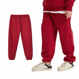 FI Herbst Winter Fleece Hosen Männer Casual Lose Baggy Jogginghose Streetwear WAM Track Hosen Kleidung A4Ta #