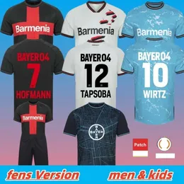 23/24 Bayer 04 Leverkusen 2023-24 Kids Home/Away/Trzecie Mężczyzn Piłka nożny - Wirtz Boniface Hincapie Hofmann Tapsoba Schick Palacios Frimpong Grimaldo