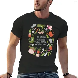 Men's Tank Tops And Into The Garden I Go To Lose My Minds Find Soul T-Shirt Tees Quick Drying Black T-shirts For Men