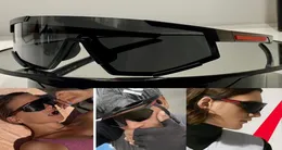 Herren-Designer-Sonnenbrille SPS04W für den Außenbereich, dynamisches Design, großer umlaufender aktiver Brillenschutz, Nylonrahmen vorne aus gummiertem Material 1604727