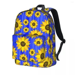 Plecak Sunflower Love Yellow Flower Travel Plecaks Kobiet Designer Lekkie torby w szkole średniej wypoczynek plecak