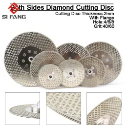 Zaagbladen Disco abrasivo da taglio diamantato elettrolitico Flangia M14 su entrambi i lati 100mm/115mm/125mm/150mm/180mm/230mm Per marmo Granito ceramica