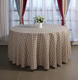 Toalha de mesa redonda, 1 peça, tecido elegante, sólido, para natal, aniversário, festa de casamento, decoração el