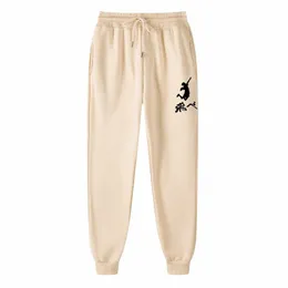 Calças masculinas Haikyuu Karasuno Fly High Anime Hip Hop Sweatpants Streetwear Manga Voleibol Clube Casual Corredores Calças para mim 30oI #