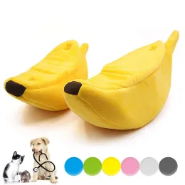 Mats Cat Bed Banana Pet House Cave Cute Cozy Sleeping Bed for Cats Small Animals Durable Puppy Kennel Kitten Basket Cat Accessories