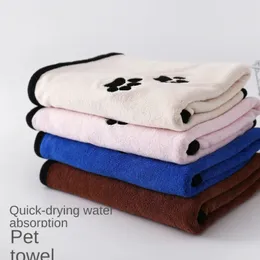 Nya absorberande handdukar för hundar Katter Fashion Bath Handduk Nano Fiber Quick-Torking Bath Handduk Bil Torka Tyg Pet Supplies