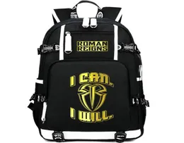 Roman Reigns ryggsäck Big Dog Day Pack I Can Will School Bag Wrestling Packsack Laptop Pocket Rucks Sport School Burbag Outdoor Day8509798