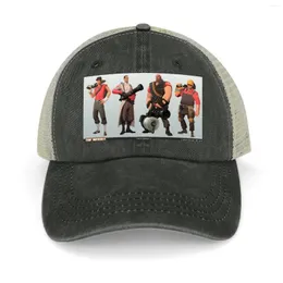 Boll Caps Team Fortress 2 karaktärer Cowboy Hat Birthday Cap Fashion Beach for Women Men's