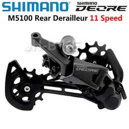 Shimano Deore M5100 SGS Long Cage Bakre Derailleur Shadow Rd 11 Speed ​​Bike Bicycle 240318