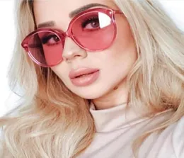 Sonnenbrille Große Übergroße Runde Frauen Marke Designer Candy Farbe Linsen Vintage Ozean Stilvolle Sommer Rosa Rot Sonnenbrille Weiblich12950662