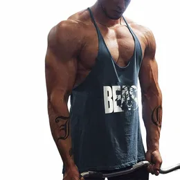 Ginásio masculino Treino Musculação Impresso Muscle Stringer Extreme Y Back Fitn Regatas 477b #