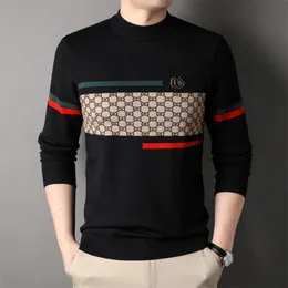 Ny 2024 Luxury Style Spring Autumn New Style Men's Women Long Sleeved T-shirt Trend Sticked Base Coat for Men's Autumn Wear Sweater Size M-4XL