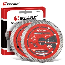 부품 EZARC 2PC 4.5 "/5"Turbo Diamond Saw Blades angle Grinder 석재 블레이드 빠른 절단 도자기 세라믹 화강암 대리석 벽돌