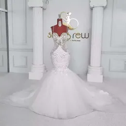 Aso eleganckie sukienki koronkowe ebi z paskami syrena plus size ślubne suknie ślubne ślubne