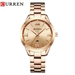 Curren Gold Watch Womenes Wathes Ladies 9007 Steel Women's Bracelet Watches Female Clock Relogio Feminino Montre Femme261k