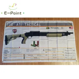 Accessori Mossberg 500 ATI Bandiera tattica per pistola 3 piedi * 5 piedi (90 * 150 cm) Dimensioni Decorazioni natalizie per la casa Bandiera Banner Decorazioni per interni ed esterni M113