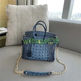 BK Crocodile Bags Trusted Luxury Handbag High End Custom Crocodile Bone Mönster Platinum Bag Läderkedja Bag Buckle Womens Bag Cowhide Have Logo HBBS