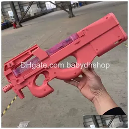 لعبة Gun Toys Outdoor Gel Ball FN Model Crystal Crystal P90 Paintball Pneumatic Launcher Adts for Toy Drop Deliver