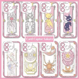 حالات الهاتف الخليوي Cardcaptor Sakura Magic Circle حالة هاتف شفافة لـ Mi 13 10 Lite 11i 12S Poco M4 F3 Mix 3 4 Pro Ultra 5G 4G Covery240325