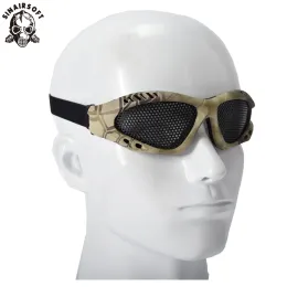 Eyewears SINAIRSOFT Outdoors Military Airsoft Goggles Tactical Sunglasses Resistance Eyes Sports Metal Mesh Net Shooting Glasses Eyewear