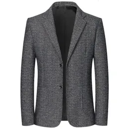 Uomo Plaid Casual Blazer Giacche Business Abiti formali Giacche da completo Cappotti Primavera Autunno Uomo Slim Fit Abiti Blazer Taglia 4XL 240313