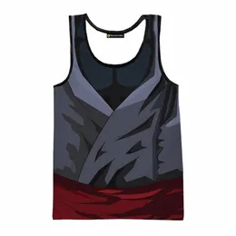 Goku Vest Anime Cosplay 3D Printed Tanktops Männer Sommer Fi Casual T-Shirt Ärmel Tops t männliche Bodybuilding-Kleidung S08y##