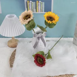 Kwiaty dekoracyjne pojedyncze kolorowe ręcznie robione słonecznik kwiatowy salon wyświetlacz piose