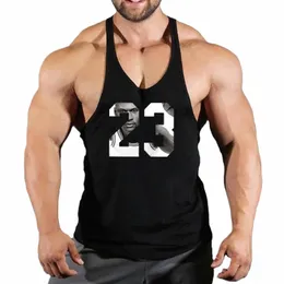 Stringer Gym Top Men Men's Singlets Top for Fitn Vests Gym Shirt Man Swevel Sweatshirt Thirts Thirts Man Clothing P4OS#