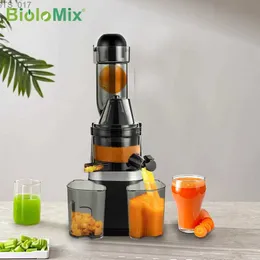 Juicers Biolomix Juicer Slow Control Juicer Wide Slot som används för att juicera näringsfrukter och grönsakerl2403