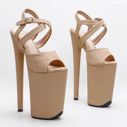 Dance Shoes 23cm/ 9inches With Suede Starps Small Platform High Heel Sandals Sexy Pole 025