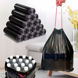 バッグ75pcsのごみ袋厚くなる使い捨てのダストビン袋キッチンベッドルームと家庭用品のクリーニングゴミ袋のためのビニール袋