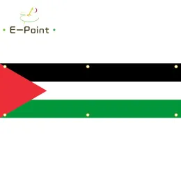Accessori 130GSM 150D Materiale Palestina Banner 1,5 piedi * 5 piedi (45 * 150 cm) Dimensioni per bandiera domestica Decorazione per interni ed esterni