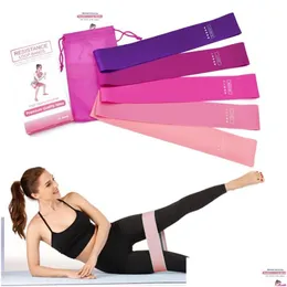 Faixas de resistência Workout Gym Equipamento Yoga Exercício de Borracha Elástico 0.35Mm-0.7Mm Fitness Gum Pilates Esporte Corda Drop Delivery Sports O Otczn