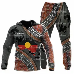 Pontos aborígenes Zip Padrão 3D Impresso Hoodie Zipper Jacket Homens Casual Com Capuz Pulôveres Casaco Feminino Outwear Treino Sweatpant w9A4 #