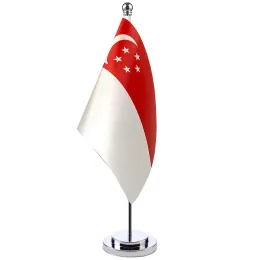 Acessórios 14x21cm Stand Stand Stand Stand Get of Singapore Banner